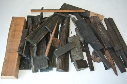 Ebenholz Holzabschnitte lt. Abb.