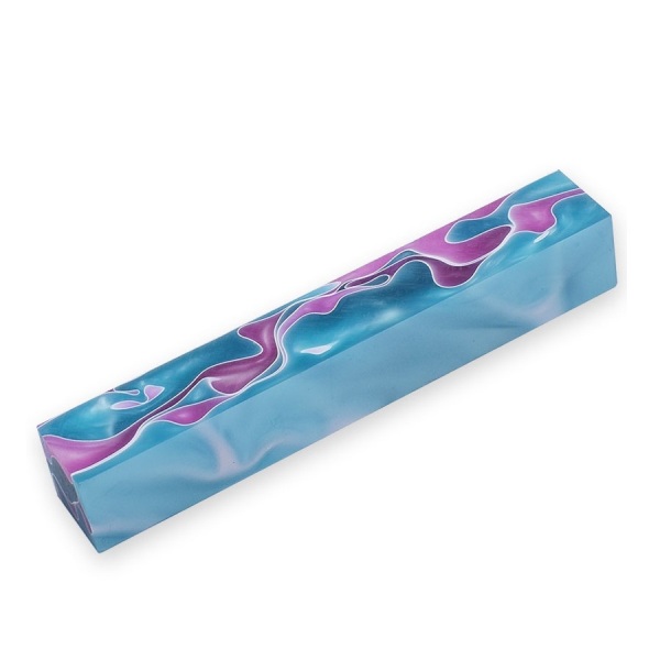 Acryl Pen blank pink/aqua 130x20x20mm