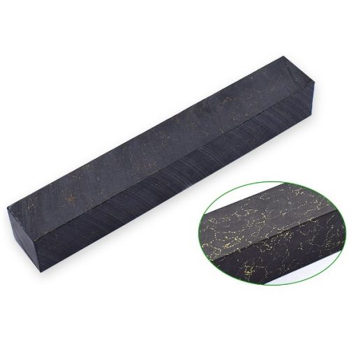 Yunstone Pen blank schwarz-gold 130x18x18mm