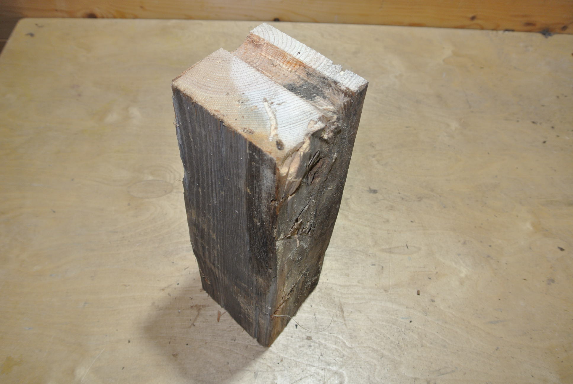 Altholz Kantel 300mm lang 100x100mm lt. Abb.
