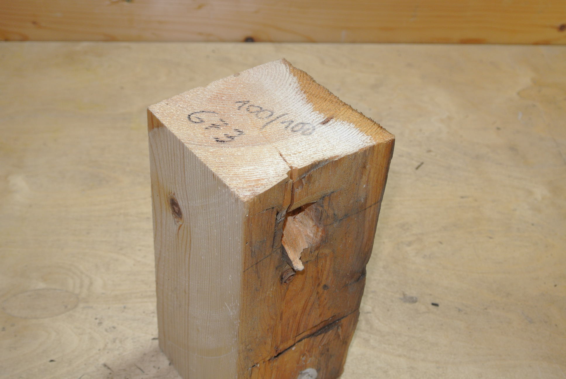 Altholz Kantel 200mm lang 100x100mm lt. Abb.