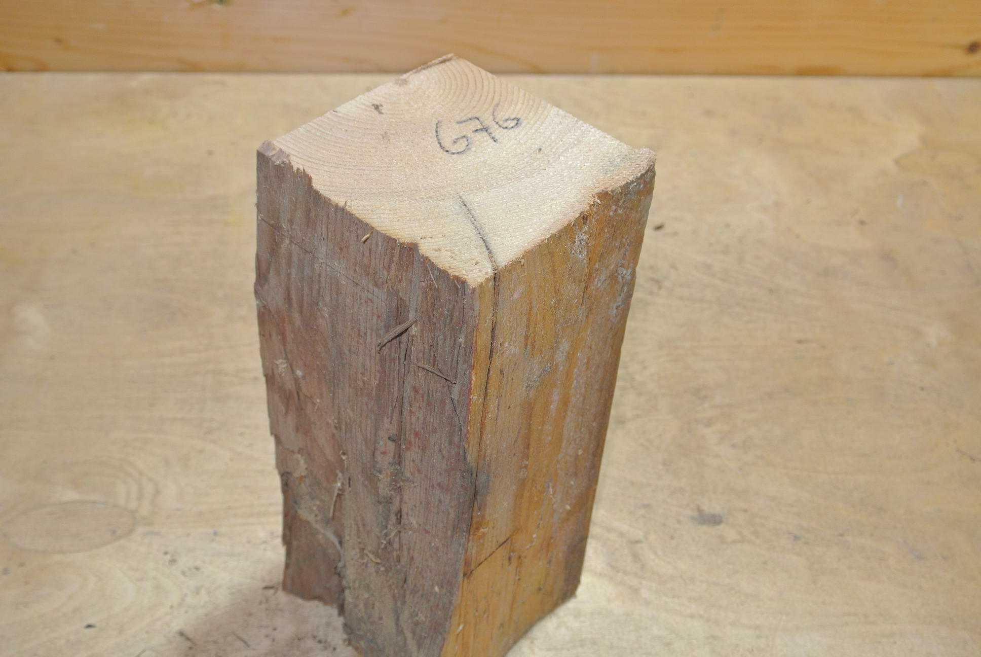 Altholz Kantel 200mm lang 100x100mm lt. Abb.
