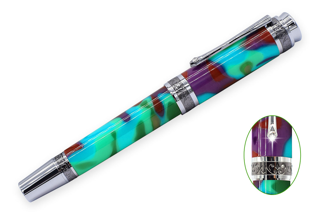Majestic New Roller mit schwarzer Blume versch. Oberflächen – Bild 2